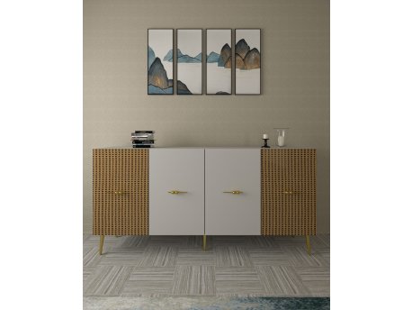 HANAH HOME Komoda Loop KB150 White Hazeran