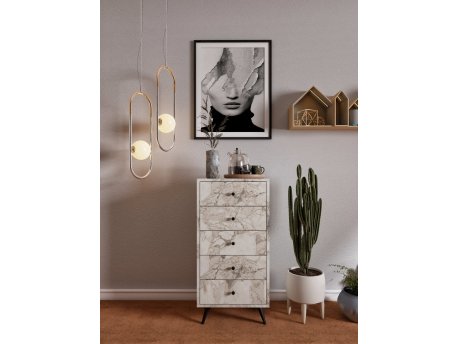 HANAH HOME Komoda Frenzu Ephesus Marble