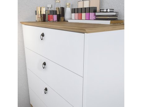 HANAH HOME Komoda Sahra Oak White