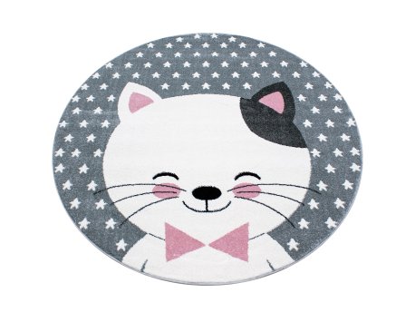 Conceptum Hypnose Dečiji tepih okrugli Kids 0550 Pink 120 x 120 (743CDY2072)
