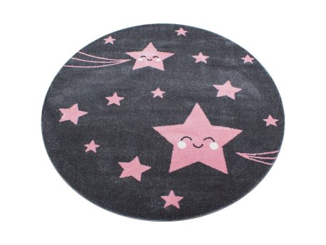 Conceptum Hypnose Okrugli tepih Kids 0610 Pink 120 x 120 (743CDY2076)