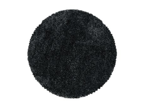 Conceptum Hypnose Okrugli tepih Fluffy 3500 Anthracite 120 x 120 (743CDY1703)