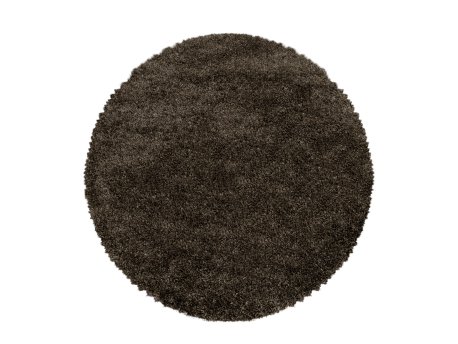Conceptum Hypnose Okrugli tepih Fluffy 3500 Brown 120 x 120 (743CDY1706)