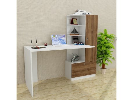 HANAH HOME Radni sto Merinos White Walnut