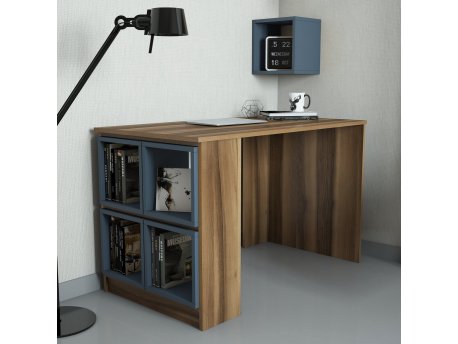 HANAH HOME Radni sto Box Walnut Chalcedony