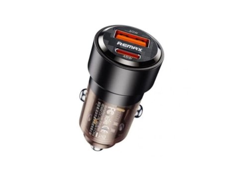 REMAX Auto Punjac Walking 1xUSB+1xTIP C 75W RCC360, crni
