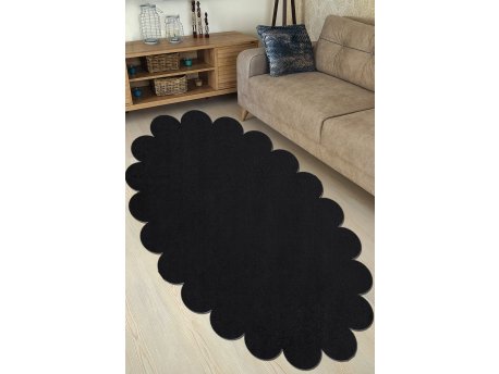 Conceptum Hypnose Tepih Ellipse Daisy Black 120 x 180 (202BLY1370)