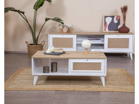 HANAH HOME Sto za dnevnu sobu Mount White Oak