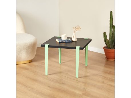 HANAH HOME Sto za dnevnu sobu Halicheron Anthracite Mint Green