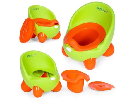 ECO TOYS Noša za decu sa uklonivim umetkom i neklizajućim nogicama- zelena