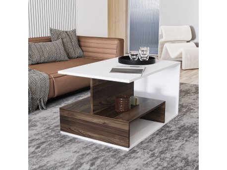 HANAH HOME Sto za dnevnu sobu Vera S004 White Walnut