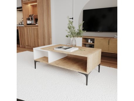 HANAH HOME Sto za dnevnu sobu Tarz White Oak