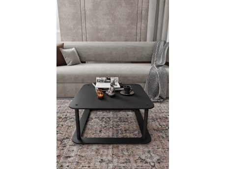 HANAH HOME Sto za dnevnu sobu Hole Square Black