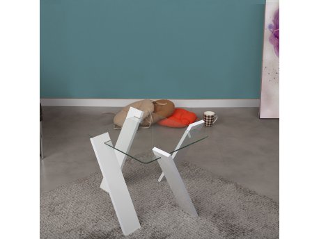 HANAH HOME Sto za dnevnu sobu Roman Mini Shiny White