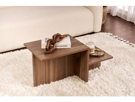 HANAH HOME Sto za dnevnu sobu Harmony Walnut