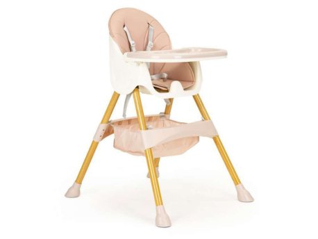 ECO TOYS STOLICA ZA HRANJENJE 2U1 PINK/WHITE