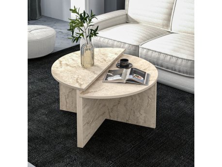 HANAH HOME Sto za dnevnu sobu Dolunay Travertine