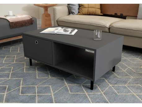 HANAH HOME Sto za dnevnu sobu Nando Anthracite