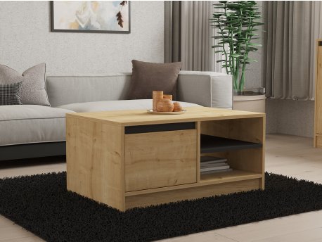 HANAH HOME Sto za dnevnu sobu Sirek Sapphire Oak Anthracite