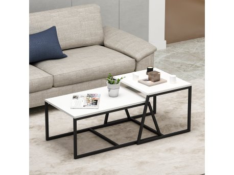 HANAH HOME Sto za dnevnu sobu Minimal White