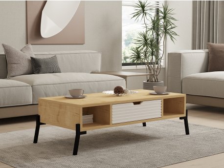 HANAH HOME Sto za dnevnu sobu Faro Sapphire Oak White