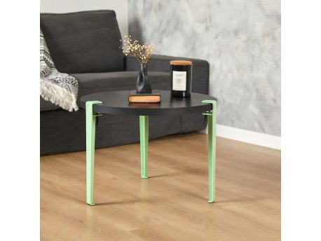 HANAH HOME Sto za dnevnu sobu Fregoia Anthracite Mint Green