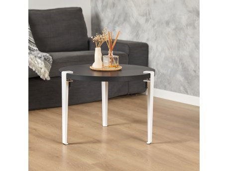 HANAH HOME Sto za dnevnu sobu Fregoia Anthracite White