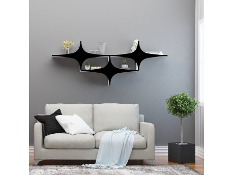 HANAH HOME Zidna polica Susen 3 Black
