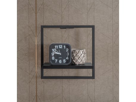 HANAH HOME Zidna polica Kare Black