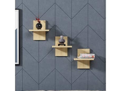 HANAH HOME Zidna polica Quincy Oak