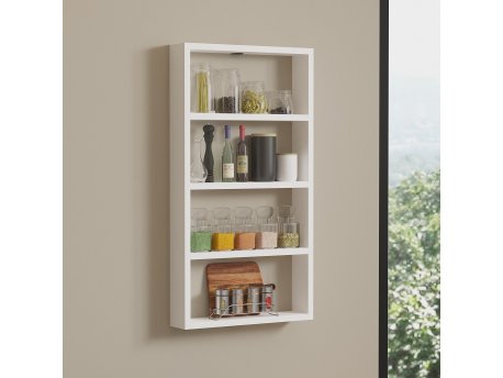 HANAH HOME Zidna polica Quatro White