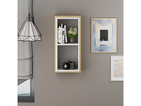 HANAH HOME Zidna polica Zera Sapphire Oak White