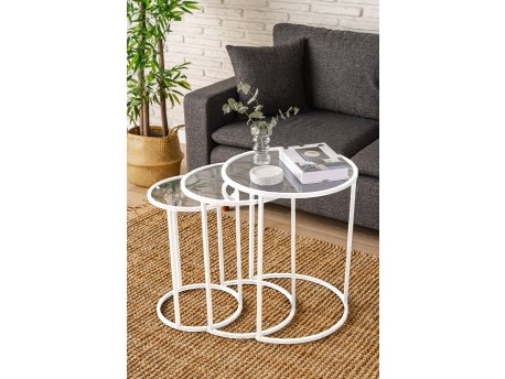HANAH HOME Alya White Transparent