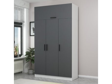HANAH HOME Ormar Minar 235 White Anthracite (506MNR2417)