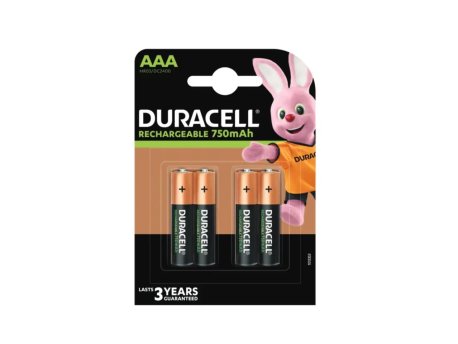 Duracell Punjiva baterija AAA 750mAh pak 4 kom