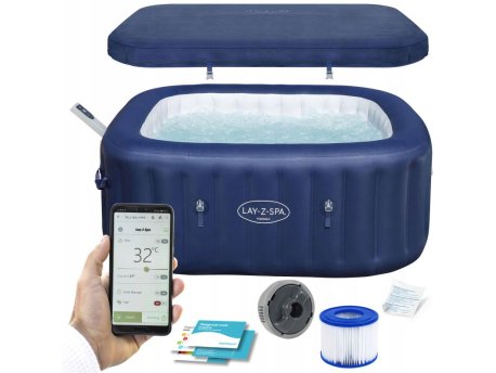BESTWAY Hidromasažni bazen Lay-Z-Spa Hawaii Smart AirJet 180x180x71cm