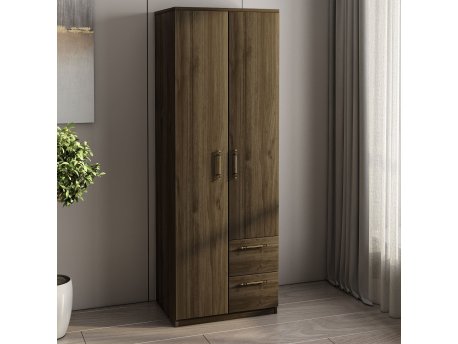 HANAH HOME Ormar Merlin 2 Walnut (382NRC1163)
