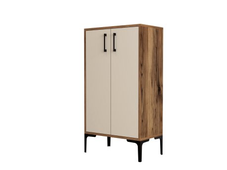 HANAH HOME Ormar za cipele Prag Walnut Cream (845HCT4110)