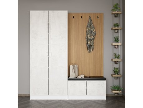 HANAH HOME Hall Stand Čiviluk u beloj boji Noah 8307 (506MNR3282)