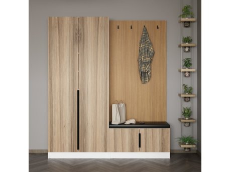 HANAH HOME Hall Stand čiviluk orah boja Noah 8313 (506MNR3288)