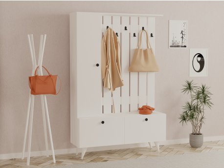 HANAH HOME Hall Stand Lala White (835PUQ5042)
