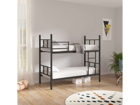 HANAH HOME Krevet na sprat Defne Black 90x190 (837WST1121)