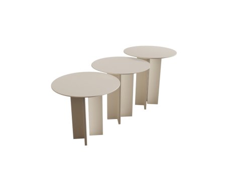 HANAH HOME Set za kafu Leo (55 + 50 + 45) Cream (313RTX1145)