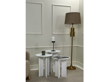HANAH HOME Set stolova za kafu Leo (55 + 50 + 45) White