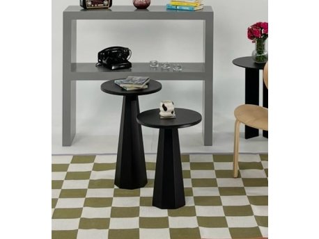 HANAH HOME Set stolova za kafu Lilyum (57 + 47) Black (313RTX1125)