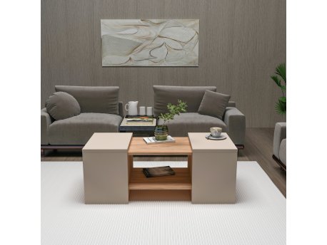 HANAH HOME Set stolova za kafu Sartos Atlantic Pine Beige (550ARN3462)