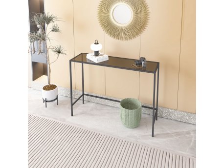 HANAH HOME Sideboard komoda Canvas Black Fume