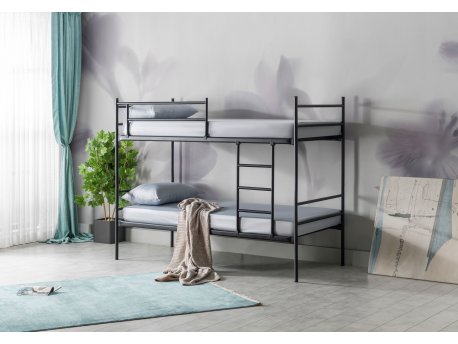 HANAH HOME Krevet na sprat R91 Black (90 x 200)