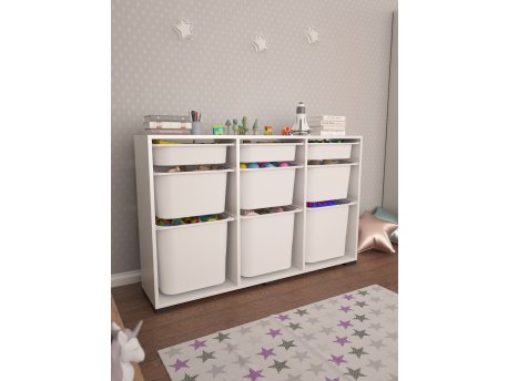 HANAH HOME Višenamenska komoda Bofi White