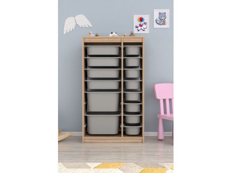 HANAH HOME Višenamenska polica Montana Xs 2D4N8U Sonomo Grey